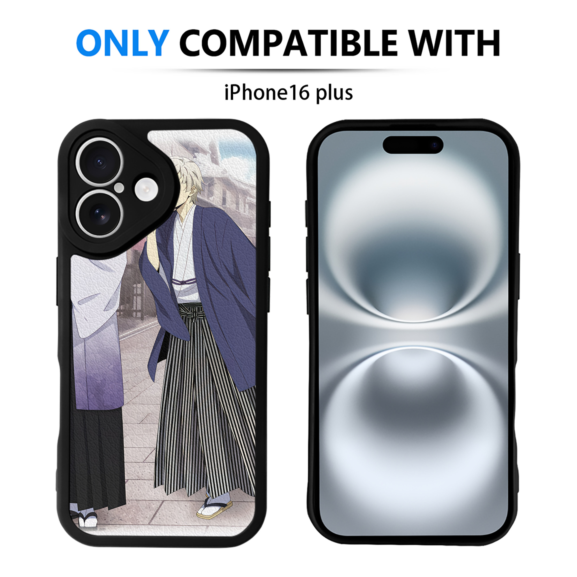 （画像用） 文豪ストレイドッグス Bungo Stray Dogs 【iPhone 16シリーズ対応】シリコンスマホケース（レザー調） 材質：シリコン
